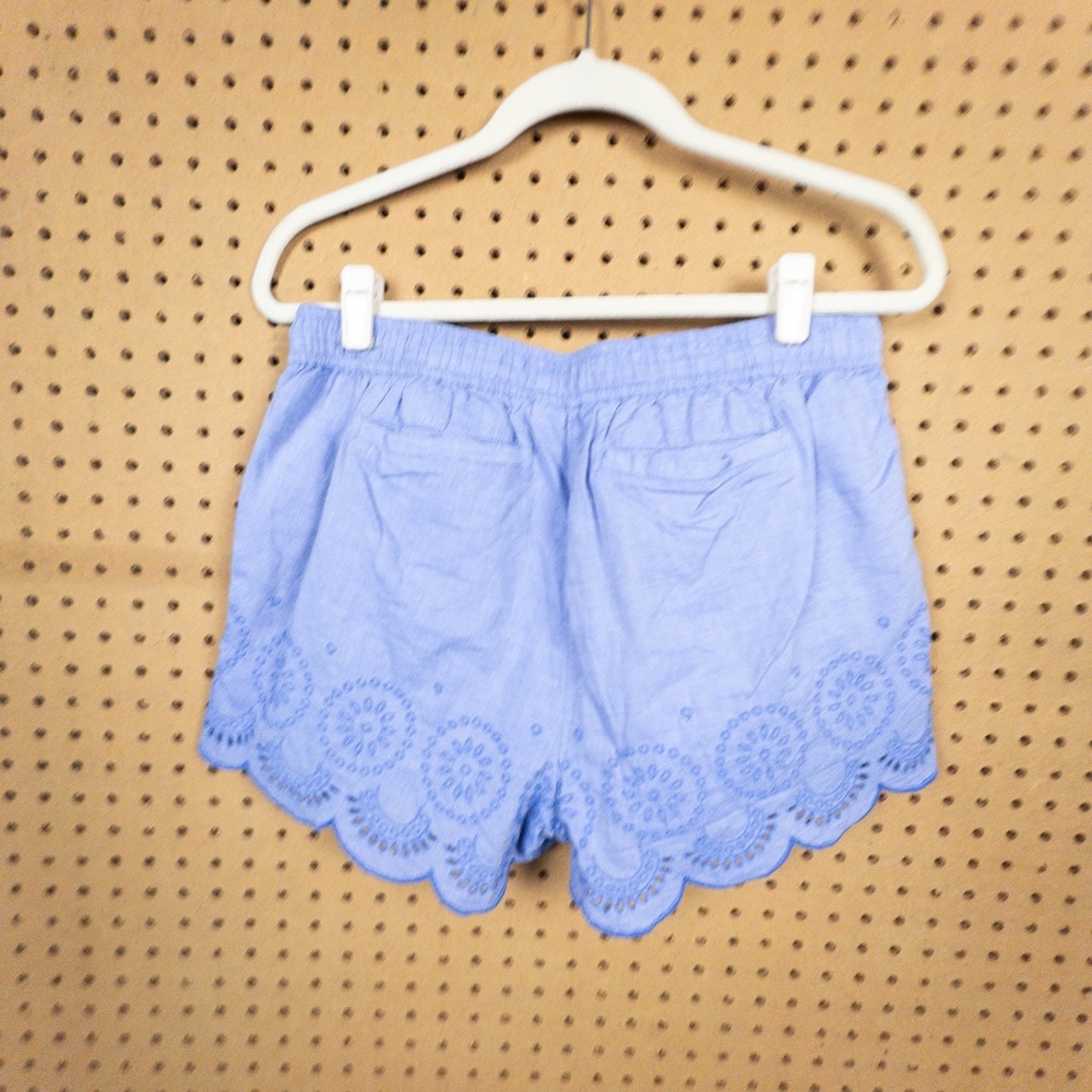 Vineyard Vines Eyelet Sky Blue Drawstring Pull-On Shorts Size Large - Picture 6 of 6